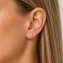 Ohrstecker 375 Gold Gelb Zirkonia Halo Zirkonia Ohrstecker - 4