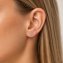 Ohrstecker 375 Gold Gelb Sky Blue Topas Rund Ohrstecker Blau - 4