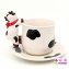 Tasse mit Unterteller Kuh - 4