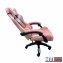 Schreibtischstuhl Krit Pink-Weiß - 4