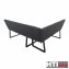 Eckbank 152 x 192 cm Schwarz Vemal kurzer Schenkel links - 4