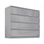 Sideboard Kenji 8 Schubladen Hochglanz Grau - 4