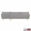 Ecksofa Antonius Webstoff Grau rechts - 4