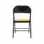Klappstuhl Wedigo Kunstleder Gelb-Schwarz - 4