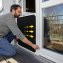Teleskop-Insektenschutzgitter für Balkon- und Terrassentüren, weiß - 4