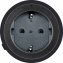 Steckdosenadapter für Stromschienensystem, schwarz - 4