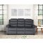 Sofagarnitur mit Relaxfunktion Kirwall Anthrazit - 4