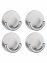 Wandhaken Mod. Rondo matt 4er Set Edelstahl, selbstklebend, rostfrei - 4