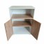 Küchenschrank Blanca Weiß mit Türen in Artisaneiche - 4