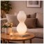 Tischlampe Keramik weiß mit Rillen 18 x 40 cm - 4