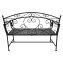 Metall Gartenbank mit Mosaik Sitzfläche Vintage Gartenbank 109 cm - 4