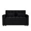 Sofa mit Schlaffunktion Schwarz - 4