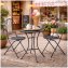 Gartenstuhl 2er-Set Ivo Metall Blau - 4