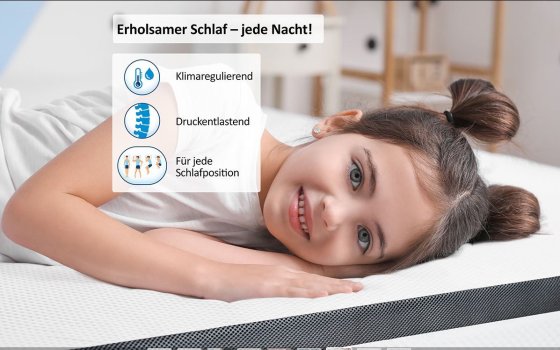 Topper Trend  140 cm für leichteres Ein-/Aussteigen aus dem Bett 