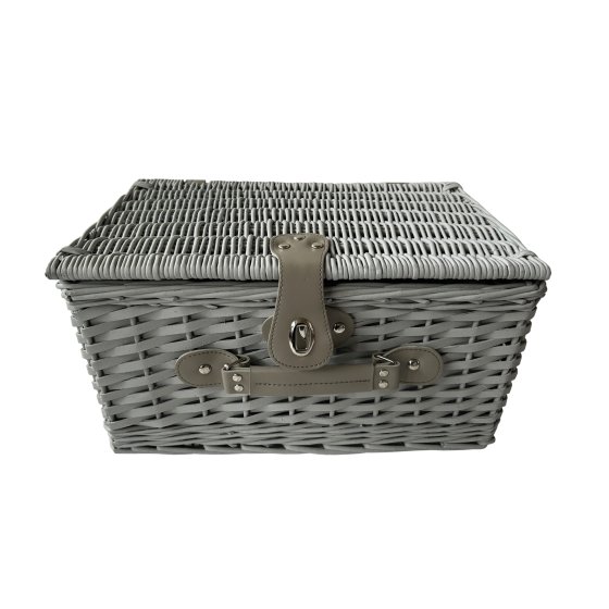 Picknickkorb für 2 Personen Finie Grau 