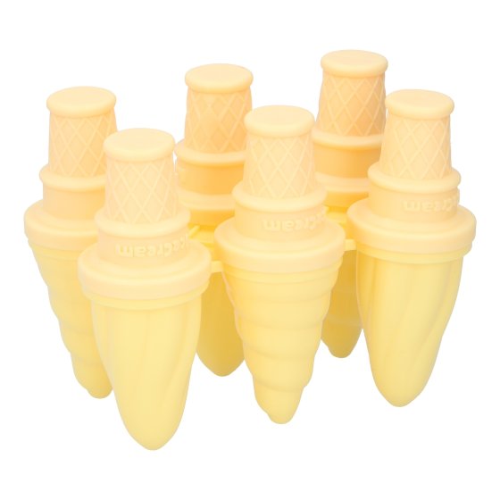 Softeisform 6x 60ml., farbig sortiert Kunststoff 