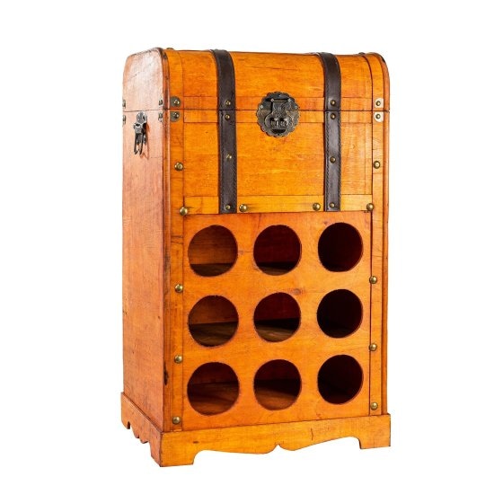 Weinregal Truhe für 9 Flaschen Alistair 