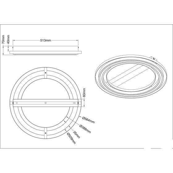 Deckenlampe RILAS 