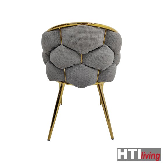 Stuhl Alsen Gold Grau 