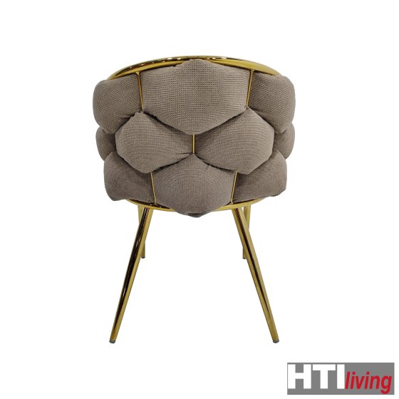 Stuhl Alsen Gold Braun 
