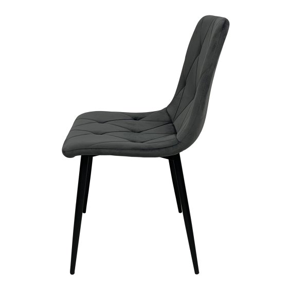 Stuhl Mesa Eco 4er-Set Velvet Grau 