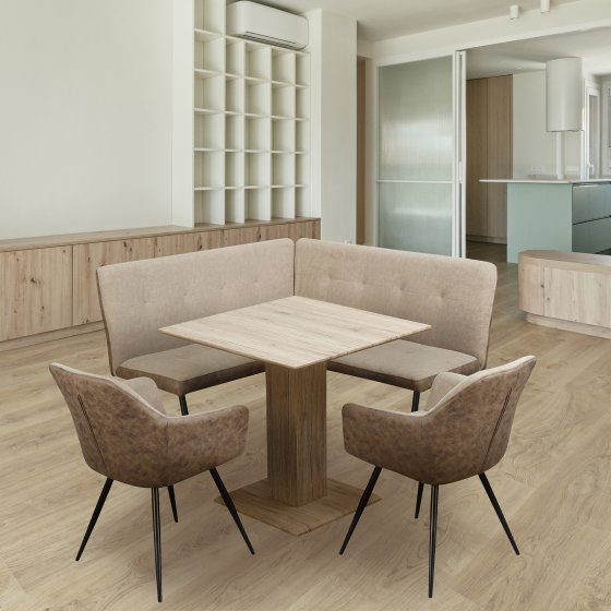 Sitzgruppe Taupe/Antikbraun Joschka 