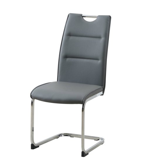 Schwingstuhl 4er Set PU grau DannyC 