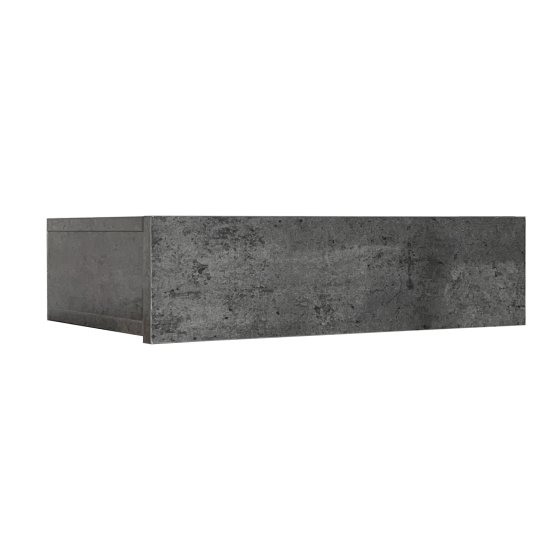 Wandregal mit Schublade 40 cm Betonoptik 