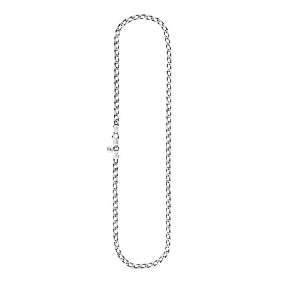 Kette 925 Sterling Silber oxidiert Lang Panzerkette 