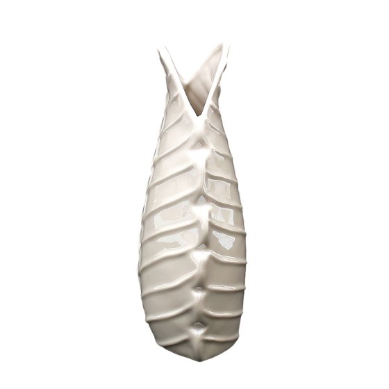 Porzellan-Vase Monstera-Blatt 