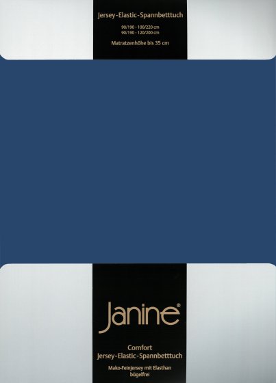 Spannbetttuch Elastic Jersey 5002 Janine marine | 200x200