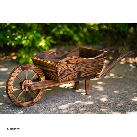 Holzschubkarre Natur Sommerset 