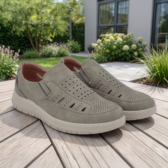 Herren Slipper 42 | Grau