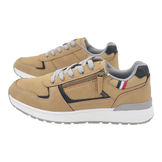 Schnürschuh mit Reißverschluss 46 | Beige