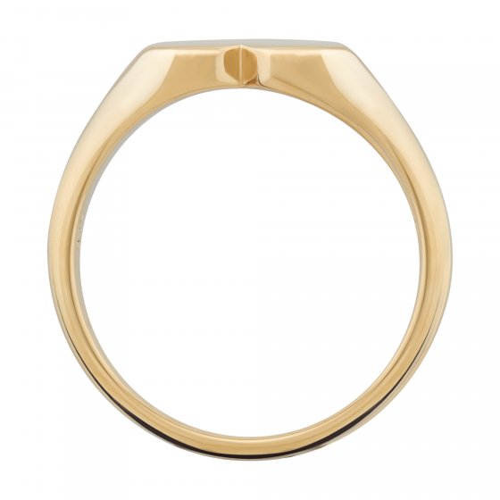 Ring 925 Sterling Silber vergoldet Siegelring Herz 