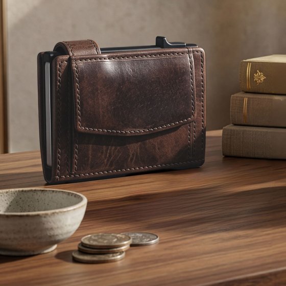 RFID-Kartenhalter Click&Go Braun