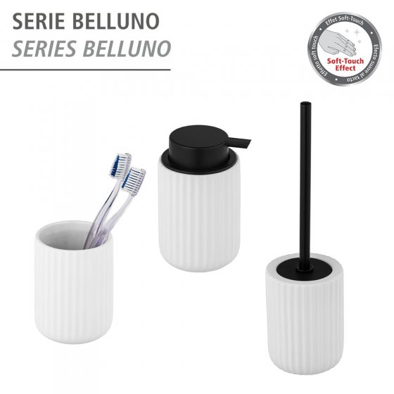 Keramik WC-Garnitur Mod. Belluno Weiß, mit Soft-Touch Oberfläche 