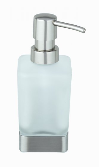 Turbo-Loc® Seifenspender Mod. Genova Matt, abnehmbarer Seifenspender aus satiniertem Glas