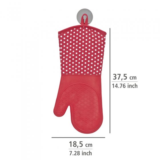 Topfhandschuhe Silikon Rot, 1 Paar