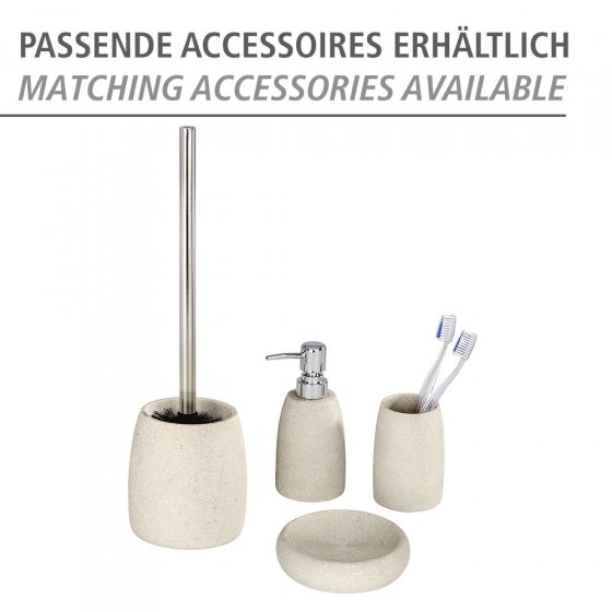WC-Garnitur Mod. Goa Beige, in Naturstein-Optik