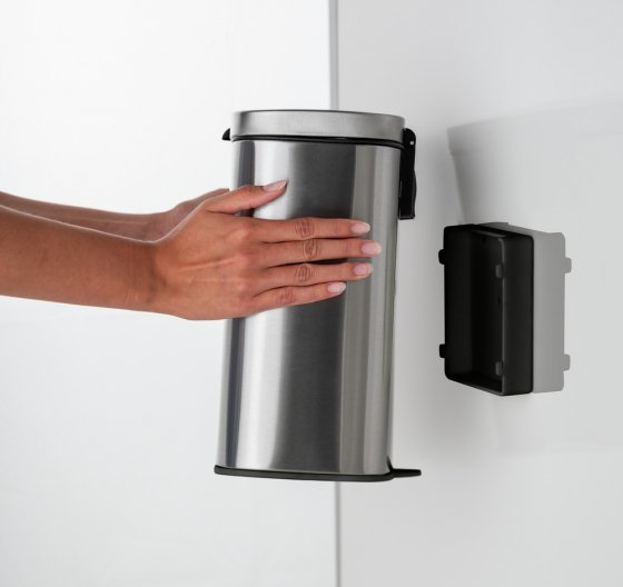Wand-Kosmetikeimer Mod. Sare Matt 5 L, Easy Close Absenkautomatik 