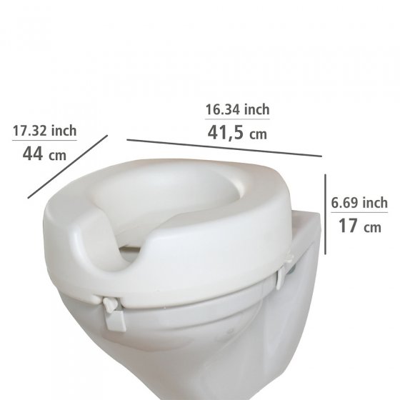 WC Sitz-Erhöhung Mod. Secura, 150 kg Tragkraft, erhöhte Sitzposition