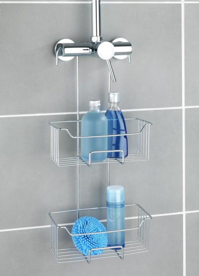 Thermostat-Dusch-Caddy Mod. Milo Edelstahl, 2 Etagen, Edelstahl rostfrei 
