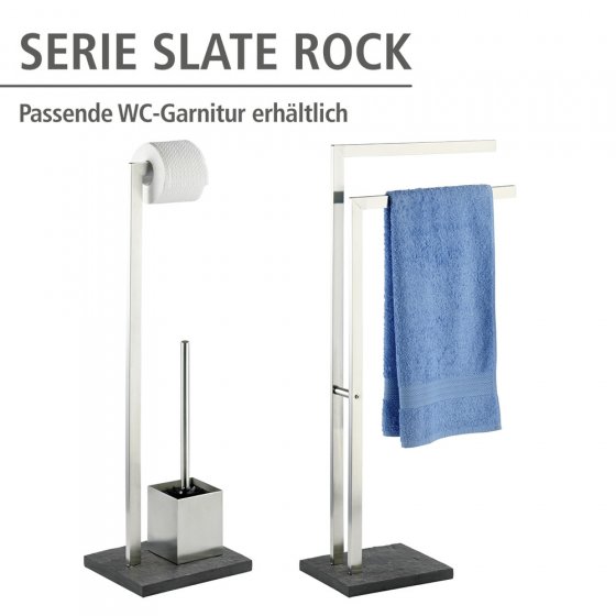 Stand WC-Garnitur Mod. Slate Rock Edelstahl, rostfrei
