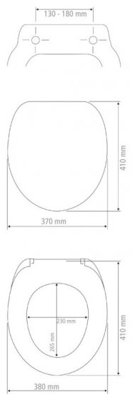 WC-Sitz Mod. Prima Weiß, MDF, FSC® zertifiziert