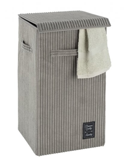 Wäschesammler Mod. Cora Grau, Wäschekorb, 63 l