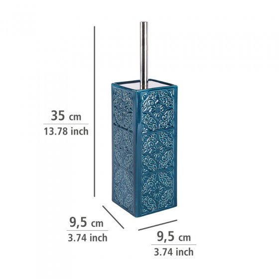 WC-Garnitur Mod. Cordoba Blau Keramik, mit spanischen Ornamenten