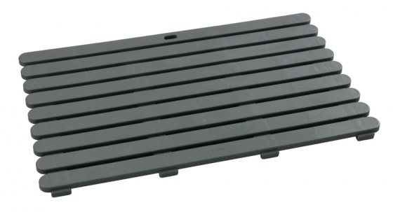 Badematte Mod. Indoor & Outdoor Grau, 50 x 80 cm, mit rutschhemmender Struktur