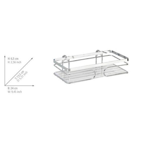 Wandablage Premium Edelstahl, rostfrei 