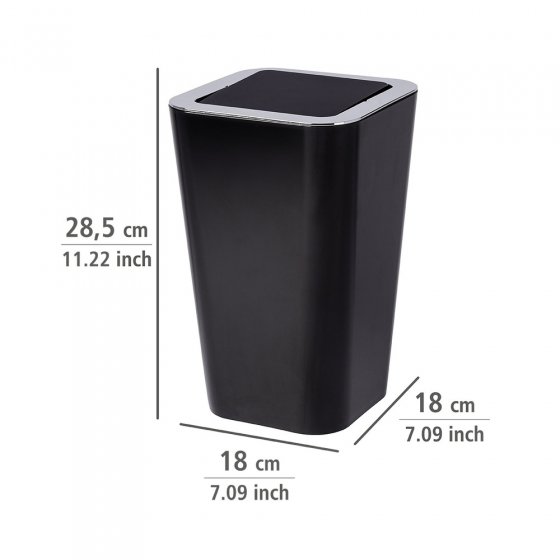Schwingdeckeleimer Mod. Candy Black, 6 Liter 